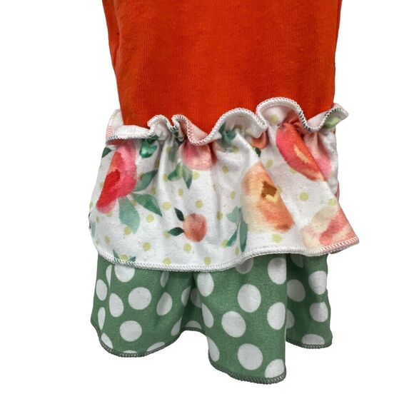 Marie Nicole Ruffle Chicken Long Sleeve Romper Infant Size 6-12 months - Picture 3 of 5